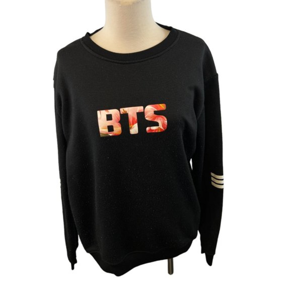 BTS‎ Black Crew Neck Sweater (M)